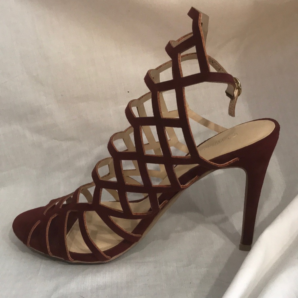 Wine color heels